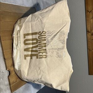 Victoria's Secret Gold and Cream Tote
